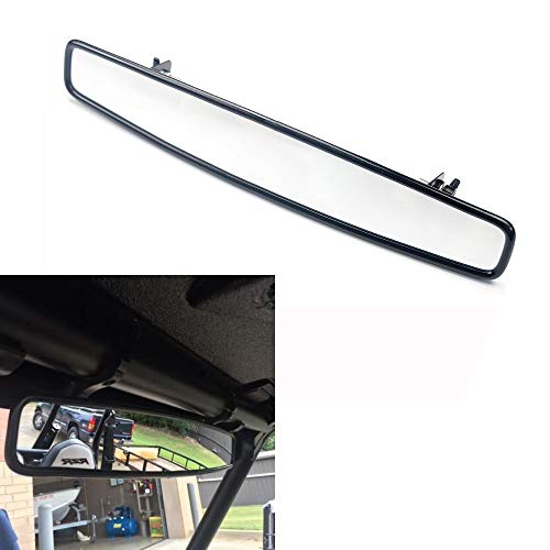 evomosa Espejo Retrovisor de 15"de ancho con abrazadera Compatible con ATV UTV Espejo retrovisor para automóvil todoterreno para ATV UTV Polaris RZR800 1000 XP900 1000 S Espejo retrovisor convexo