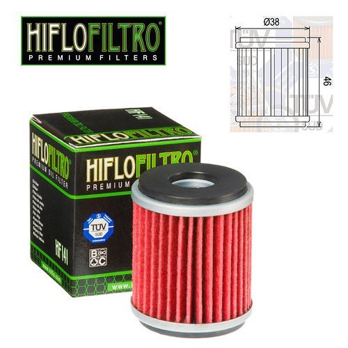 Filtro de aceite de motor HiFlo HF141 para Rieju Marathon Pro Enduro 125 2011