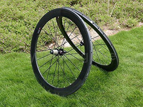 Full Carbon Ud mate bicicleta de carretera Tubular wheel rim 60 mm. (25 mm de ancho lateral freno de basalto Toray ruedas carbono para Shimano 8/9/10/11S