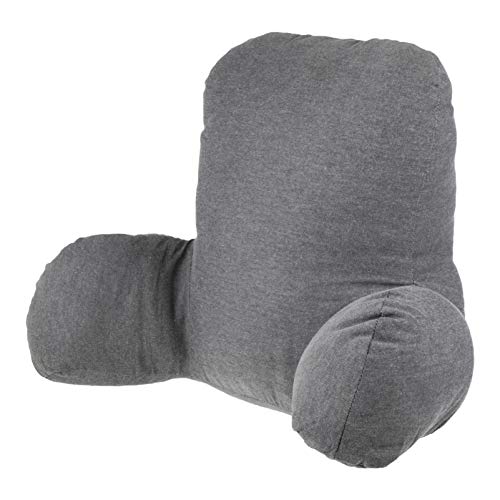 GARNECK Almohada de Apoyo Lumbar de Respaldo de Algodón Almohada de Cama Cojín de Cuña con Brazos de Lectura Almohada de Sofá Almohada para El Hogar