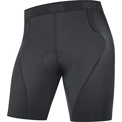 GORE WEAR C5 Mallas de ciclismo cortas para hombre con badana, XL, negro