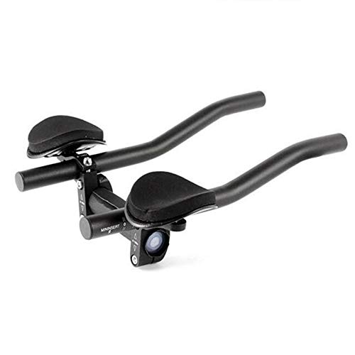 GU YONG TAO 1 par de Manillar de Bicicleta TT - Aleación de Aluminio Bicicleta Relax Rest Manillar Dividido para triatlón, montaña, Carretera, Bicicleta de MTB, Negro