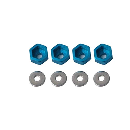 GzxLaY Nuevos adaptadores de Rueda 1/10 Retrofit 1/8 Llanta Hexagonal de 12 mm a 17 mm Combinador de conversión para HSP RC Car Buggy Monster Bigfoot Truck Repuestos Accesorios ( Color : Blue )