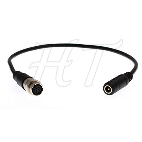 HangTon B4 ENG - Cable de servocina para objetivo (hembra 2.1 DC a hembra Hirose, 12 pines, para Fujinon, Nikon, Canon, Angenieux Schneider objetivo servo 30 cm)