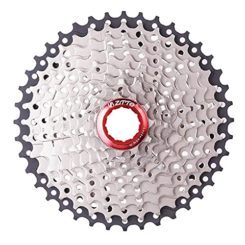 Hellery Cassette de Bicicleta de Lujo Rueda Libre 11-32T/40T/42T reemplazos de casetes de Volante de Velocidad-fácil instalación, Alto Rendimiento, 10 Velocidad 11-40T