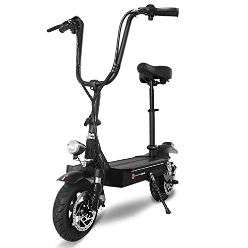 HiJsport Scooter eléctrico Harley Coche eléctrico Monopatín eléctrico Batería de Litio Harley Caminante eléctrico Adulto Neumático Ancho Coche eléctrico