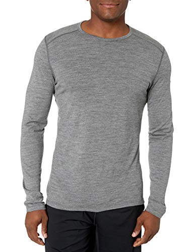 Icebreaker Merino Hombres 200 Oasis Manga Larga térmica frío Capa Base Camiseta Base Capa Tops, Hombre, 104365, Gritstone HTHR, XXL