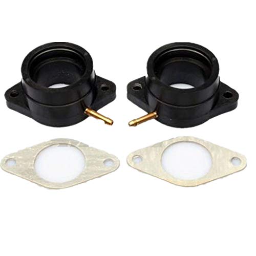 Jiuyue-shoes, FJY-PIÈCES, 2pcs carburador Interfaz de Salida del colector de admisión Adaptador Aislante Ajuste for Yamaha XS400 / Maxim Maxim XS400R XS400S Heritage/Especial