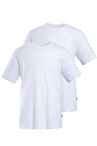 JP 1880 T-Shirt RH Doppelpack Camiseta, Weiß (Weiss 20), XXXXXXL para Hombre