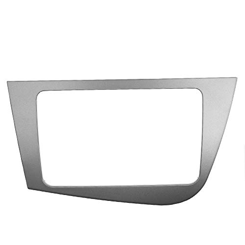 KAOLALI Marco de radio doble DIN compatible con Seat Leon 2005-2012 estéreo Facia Panel Kit de montaje para salpicadero