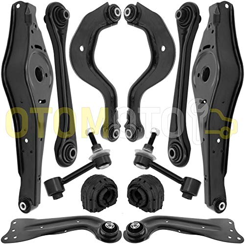 Kit brazo de suspensión posteriore compatible con SEAT ALTEA 5P LEON 1P TOLEDO 3 compuesto por 12 autopartes