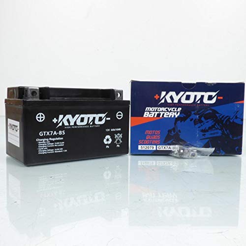 Kyoto - Batteria per scooter Sym 50 Crox 4T 2014-2016, YTX7A-BS SLA / 12 V 6 Ah