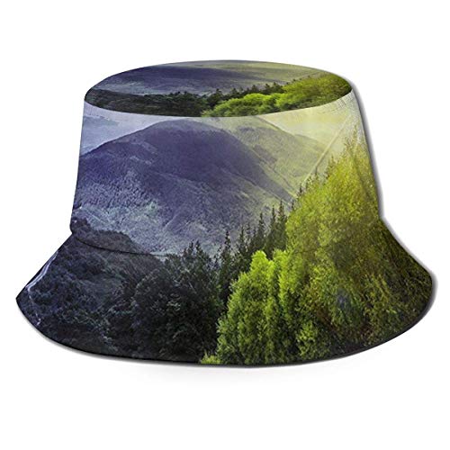 leyhjai Pandas Unisex Fisherman Cap UV Sun Protection Summer Outdoor Print Bucket Hat