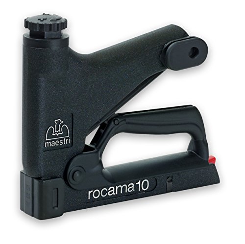 Maestri Rocama 10 Mod. 53 0104113 - Pistola grapadora profesional aluminio color negro