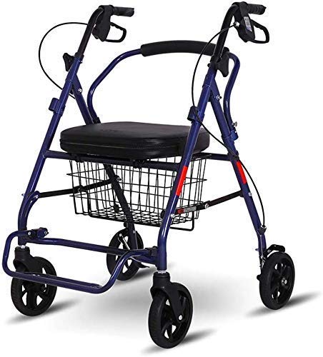 Marco para Caminar, Andador con Ruedas de Postura Vertical Plegable, Andador con Andador de 4 Ruedas Drive Medical, Andador con Ruedas Compacto - Andador Utilizado para Personas Mayores Que Caminan,