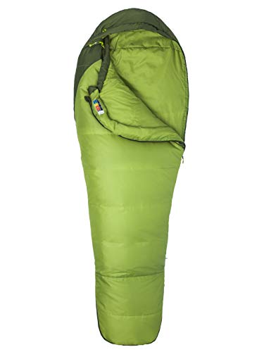 Marmot Trestles Elite Eco 30 Long, Saco de dormir Mommy, extralargo, ligero de verano, óptimo para acampar y hacer trekking