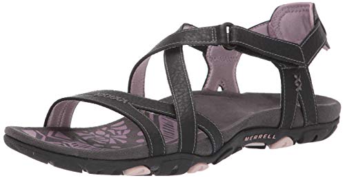 Merrell SANDSPUR Rose, Zapatillas Deportivas Mujer, Black/Lilac, 41 EU