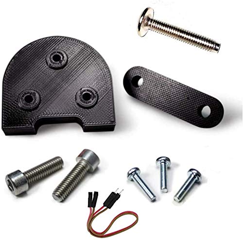 Mfs Myfuturshop® Kit Piezas para Usar Ruedas de 10 Pulgadas en Patinete Xiaomi m365 y Pro, Levanta el Guardabarros y el Caballete, Accesorio Espaciador para neumáticos Grandes. Negro