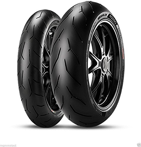 MGM - Par de neumáticos Pirelli Diablo Rosso Corsa 120/70 17 58 W 190/50 17 7