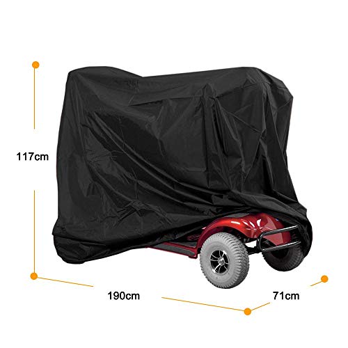 Mobility Scooter Cover, Storage Rain Cover Waterproof Nylon Cloth Power Mobility Scooter Storage Rain Cover 190 * 71 * 117 CM