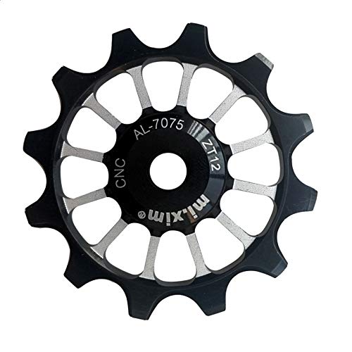 Mtb - Poleas de desviador trasero para bicicleta Al 7075 CNC 12 T rodamientos de cerámica para Sram XX1 XO1 X1 Narrow Wide Desviador Ruedas de tensión 1 pieza (1 unidad)