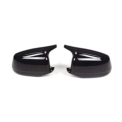 NADAENZU Cubierta De Espejo, para BMW F10 F11 F18 2010 2011 2012 2013 M5 Style One Pair Car 2Xcar Side Rearview Mirror Cap Cover Shell Reemplazo De Carcasa, Negro Brillante