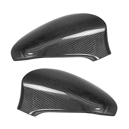 NADAENZU Cubierta del Espejo Retrovisor, para Lexus Gs350 Gs450H Gsf Is200T Is250 Is350 2013-2017 Tapas Carcasa Añadir En Fibra De Carbono Real 2X Lado del Coche