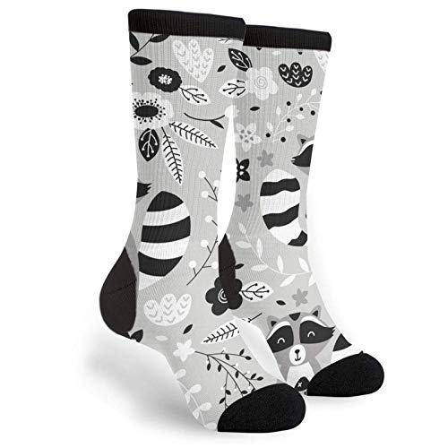 Nifdhkw Abstract Road Roller Bulldozer Dumper Truck Crane Unisex Atlético Deporte Novedad Crew Tube Calcetines