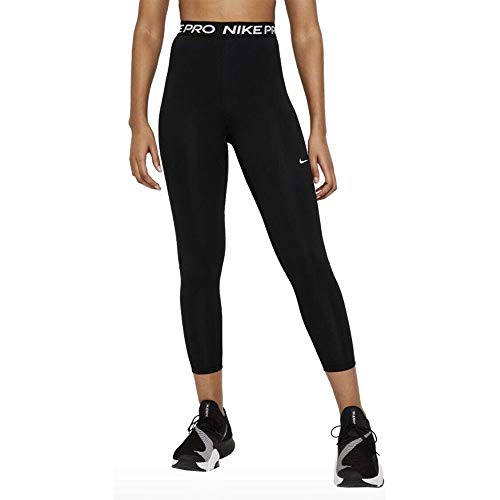 NIKE W NP 365 Tight 7/8 HI Rise Leggings, Mujer, Black/(White), S