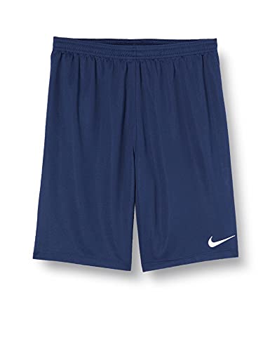 NIKE Y NK Dry Lge Knit II Short NB Sport Shorts, Niños, Midnight Navy/White/White, L