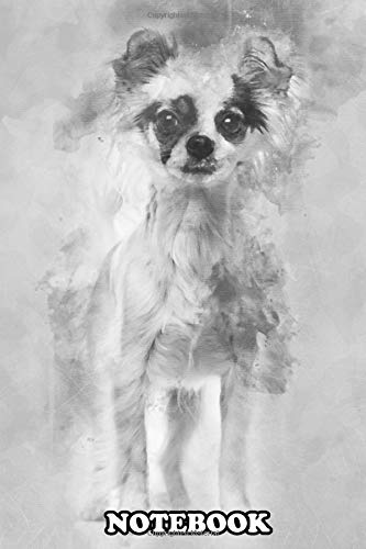 Notebook: Chihuahua Dog 2 Years Old Standing Against White Backg , Journal for Writing, College Ruled Size 6" x 9", 110 Pages