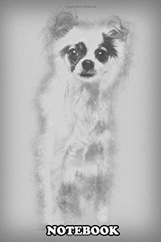 Notebook: Chihuahua Dog 2 Years Old Standing Against White Backg , Journal for Writing, College Ruled Size 6" x 9", 110 Pages