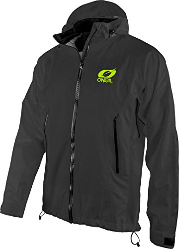 O'Neal | Chaqueta de Mountain Bike | MTB Mountain Bike DH Downhill FR Freeride | Impermeable, Ventilación en las axilas, Material Soft-Touch | Chaqueta de lluvia Tsunami | Adultos | Negro | Talla XL