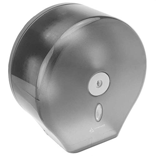 PrimeMatik - Dispensador de Papel higiénico. Portarrollos Industrial Negro para baño 268x130x280mm