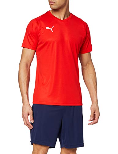 Puma Liga Core Camiseta, Hombre, Rojo Red White, M