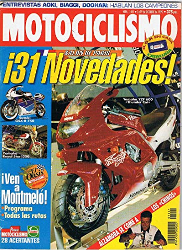 Revista Motociclismo No. 1441. Octubre 1995