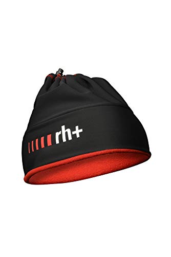 rh+ Icx9187 916, Logo Gaiter Hat Unisex – Adulto, Negro/Rojo, Talla única