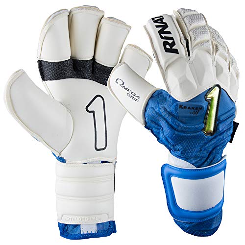 Rinat Kraken Spekter Pro Guante De Portero, Unisex Adulto, Blanco/Azul, 7