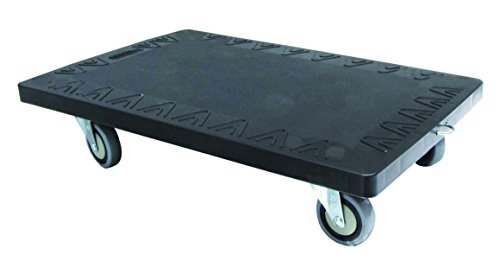 Rodador de transporte T-EQUIP SKMW-D-L, capacidad de 250 kg, largo x ancho x alto: 812 mm x 503 mm x 173 mm, negro