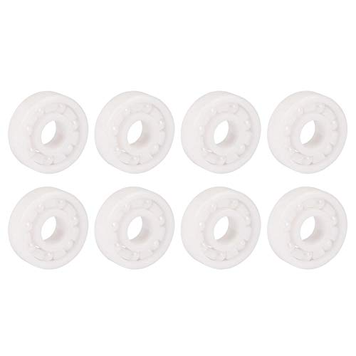 Rodamientos, 8 Piezas 22x8x7mm Rodamientos de Cerámica de Cerámica de Zirconia para Equipos Mecánicos, Instrumentos Eléctricos, Juguetes, Puertas y Ventanas