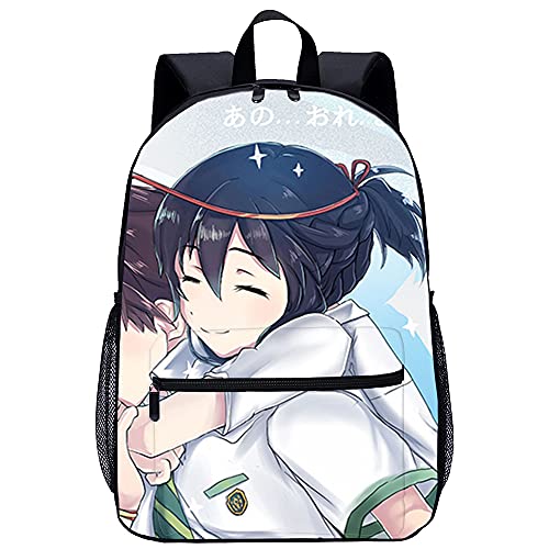 RomantiassLu Your name Gongshui Sanye Mochila Mochila escolar impresa en 3D Mochilas escolares para niñas adolescentes Mochilas ligeras Mochila de moda