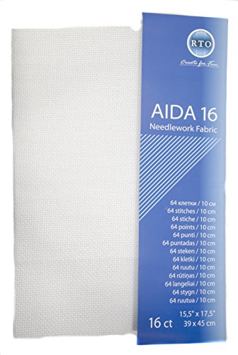 RTO Aida 16 CT Blanco 39 x 45 cm, Color Crema