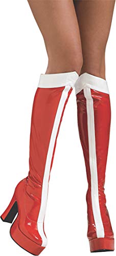 Rubies 's Oficial Wonder Woman Botas de caña Alta – Ladies Adult Costume Large 8 – 9 años