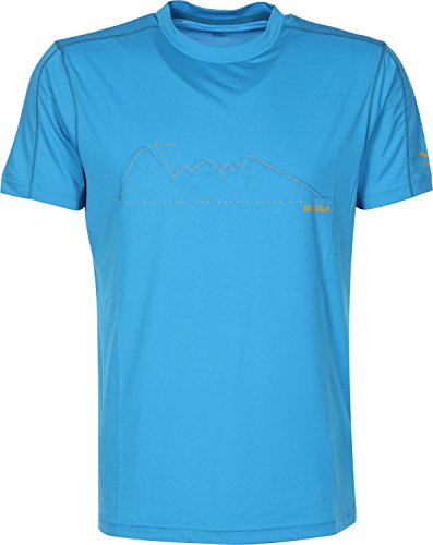 SALEWA Hemd Sassolungo Dry M Short Sleeve tee - Camisa/Camiseta para Hombre, Color Azul (davos/8560), Talla 3XL