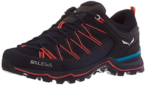 Salewa WS Mountain Trainer Lite, Trekking-& Wanderstiefel Mujer, Azul (Premium Navy/Fluo Coral 3993), 40.5 EU