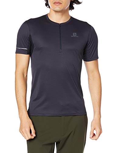 Salomon Agile Training Camiseta Con Cremallera Hombre Trail Running Sanderismo