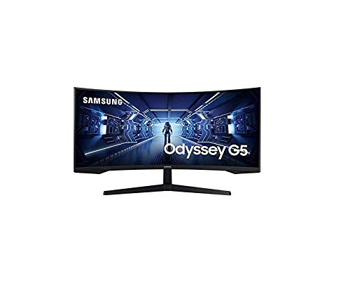 Samsung G Series C34G55TWWR - Monitor gaming curvo de 34"  UWQHD (3440x1440, 165 Hz, 1 ms, 1000R, HDR10, FreeSync Premium, LCD) Negro