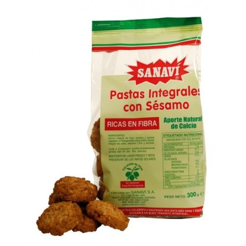 Sanavi Pastas Integrales Sesamo 300 g