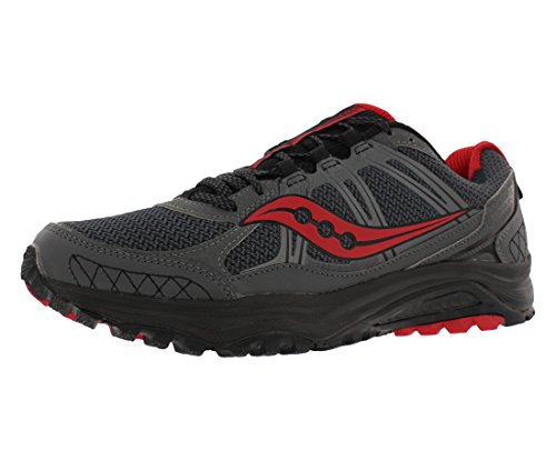 Saucony Grid Excursion TR10 Men's Trail Running Shoes (10.5, Grey/Black/Red)