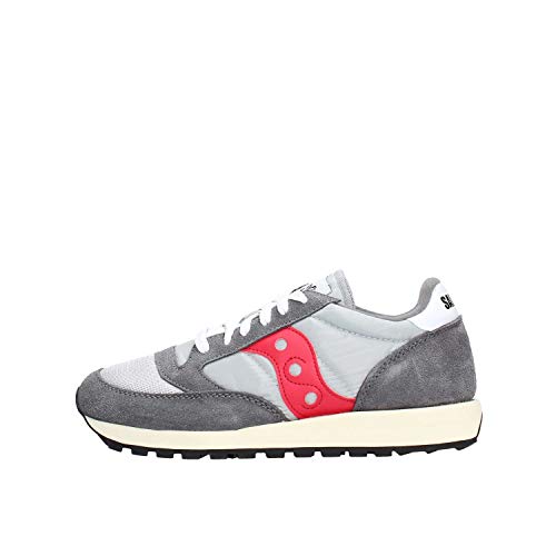 Saucony Jazz Original Vintage, Zapatillas Hombre, Gris (Grey/Red 55), 44 EU